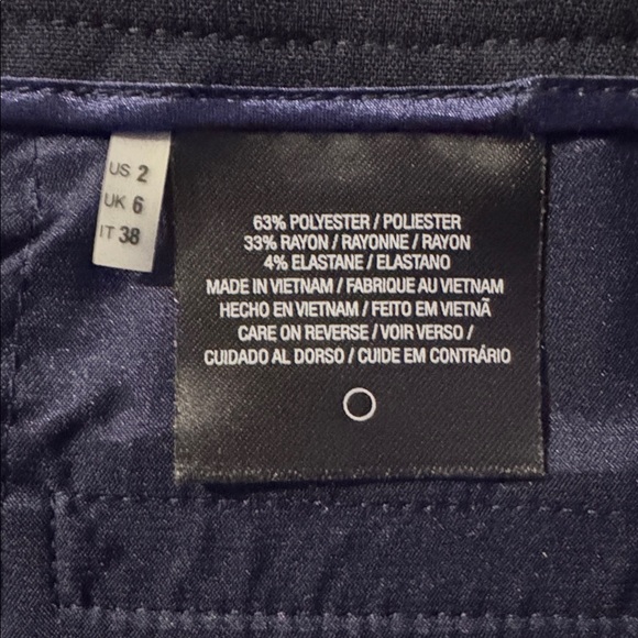 Tahari Navy Pants Teacher Business Office Work Slacks - Picture 5 of 6